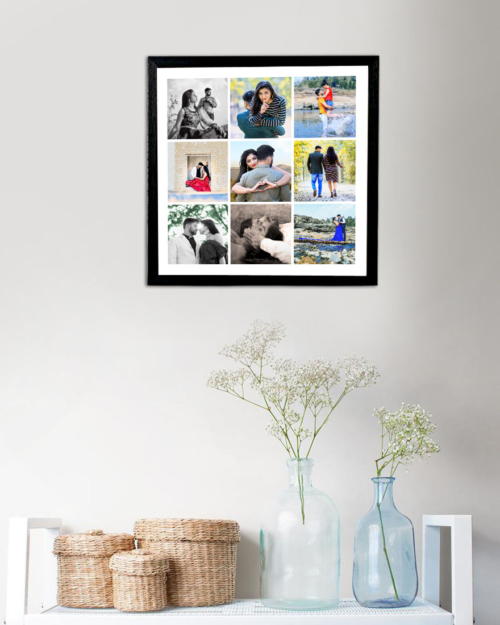 Personalized Memory Cube poster With Frame